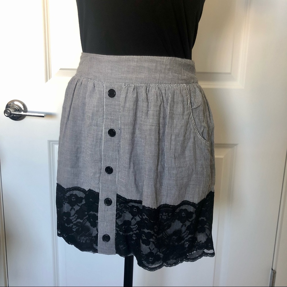 LBK Pinstripe Mini Skirt